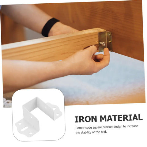 Built Tough Metal Bed Rail Fasteners Twenty Piece Hinge Buckles And Snappy Slide Hooks For No Sweat Bed Frame Setup solid iron bracket installation.