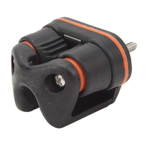 Heavy Duty Rope Cam Cleat With Kickass Quick Release Grip designed for kayaking, featuring durable nylon with an adjustable grip.