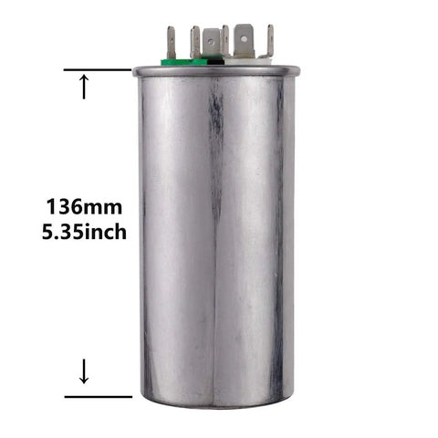 80 Plus 5uF Dual Run Circular Start Capacitor For AC Motors Fans Condensers And Heat Pumps 370 To 450 Volt AC CBB65