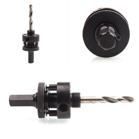 Six And Five Eighths Inch Hole Saw With Heavy Duty Arbor Bi Metal Hss Teeth side and front view