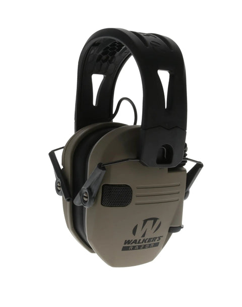 Razor Tacti-Grip Earmuffs With Slip Free Silicone Headband For Dynamic Shooting, High Performance Hearing Protection, 23 NRR
