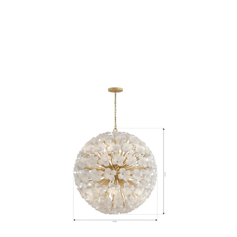 Top Tier 30 Inch 12 Light Pendant Featuring Solid Brass And Fresh White Swirl Handmade Glass For Covered Patios And Chill Living Areas Damp Rated Slick Lamp Design With No Bulbs, round chandelier design.
