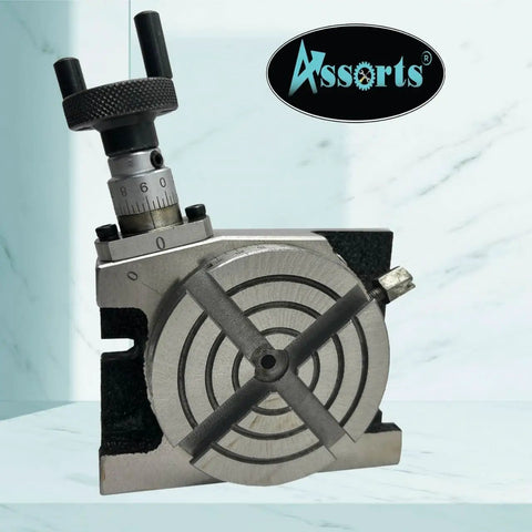 3 Inch Mini Rotary Table For Milling And Indexing Horizontal And Vertical Setup With 4 Slot Base Precision ART Series