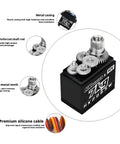 Heavy Duty 7Kg Metal Digital Servo Motor Featuring Bulletproof Gearing And Smooth Coreless Action Designed For Radio Control Cars Buggies Robots And Fixed Wing Aircraft with all-metal gears and reinforced shaft.