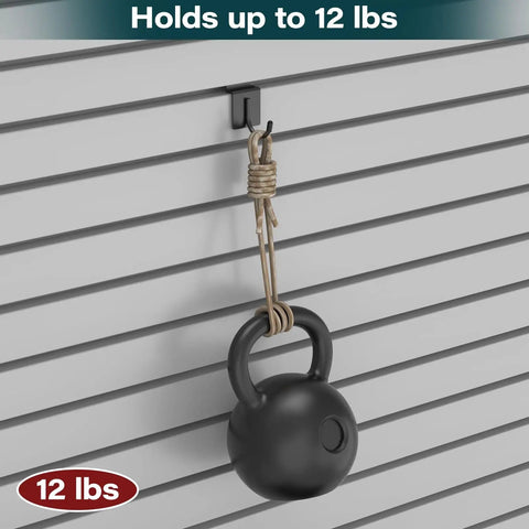 30 Pcs J Shaped Slatwall Hooks for Garage Shop and Home Organization, Heavy Duty Stainless Steel Slatwall Hangers with 5mm Wire