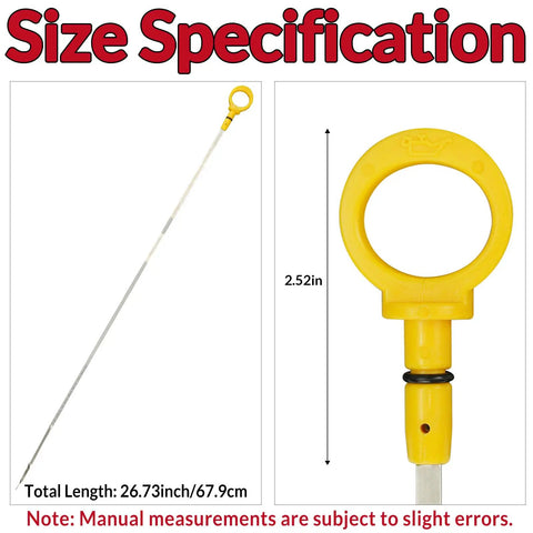 Oil Dipstick Replacement For Chrysler Town And Country 2006 2010 Pacifica 2006 2008 Grand Caravan 3.3L 3.8L Engine Dipstick OEM 04666139AA 917-320