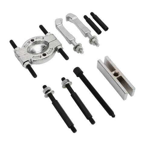 Heavy Duty 9 Piece Bearing Puller Set Crafted From Strong Steel To Beat Out Stubborn Wheel Hubs And Axles Effortlessly Solid Tool Kit Designed For Real Garage Work Includes Sturdy Storage Box To Keep Everything Organized And Ready For Any Job, 9-piece steel bearing puller set with splitter and screws