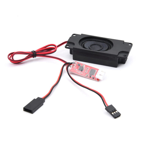 Beefy Diesel Engine Sound Module For RC Cars, Frequency-Converted Engine Roar Speaker Kit For DIY RC Models, cables visible
