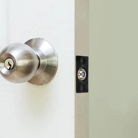 Heavy Duty Stainless Steel And Copper Adjustable Door Ball Catch Hardware Kit For Interior Doors With Hidden Positioning Mechanism