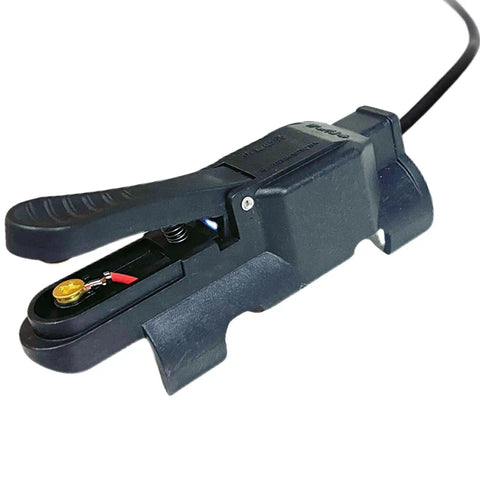 Pro Grade Welding Touch Button With Ergonomic Anti Slip Grip And Quick Release Torch Clip detail view for TIG torch control