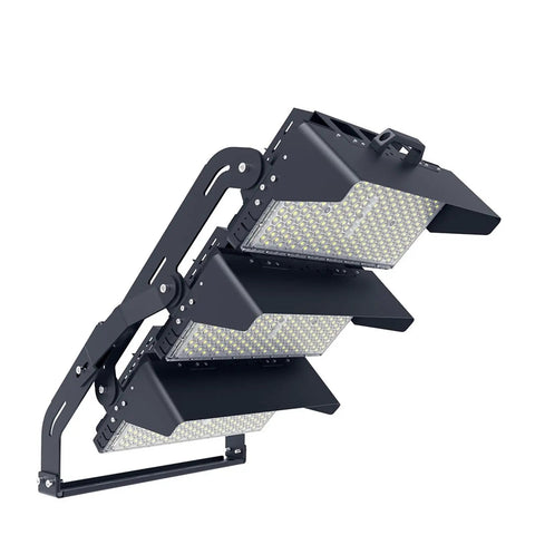 Top Shelf Heavy Duty Slick Waterproof Outdoor Led Flood Light No Fuss Commercial Job Site Lamp with adjustable triple panel design.