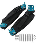 Ride Ready Adjustable Aluminum Foot Holder Strap For Electric Skateboards And Off Road Longboards Secure Rubber And Nylon Fastening Belt In Blue Easy Install Durable Buckle Keeps Your Feet Locked In.