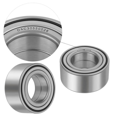 Heavy Duty Front Wheel Bearing Kit Solid Upgrade Fit For Kawasaki Prairie 360 650 700 Brute Force 750 KVF360 KVF650 KVF700 KVF750 Atv close-up of steel bearing with stainless seals.