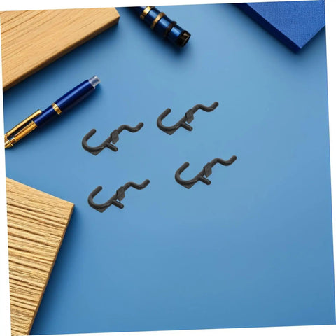 150 Pc Plastic Pegboard Hooks Set For Workshop And Garage No Tools Needed Pro Grade Easy Wall Mount Hooks For Tools Wrenches Tableware And More Durable Black Pegboard Accessories For Stable Flexible Storage, black pegboard hooks on blue board