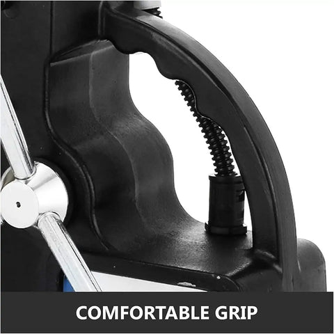 Portable Magnetic Drill Press 1100W with 1.5 Inch Boring Capacity, featuring comfortable grip for ease of use in metalwork.