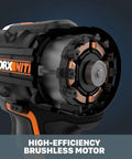 Close-up of Power Share 20V Cordless Hammer Drill With Brushless Motor And Half Inch Chuck Beastly Build For Tough Jobs Nitro