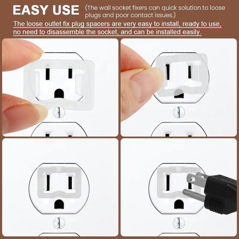 Snug 24 Pack Outlet Plugs For Loose 110V Sockets Transparent Wall Socket Fixers To Keep Plugs Snug And In Place demonstration
