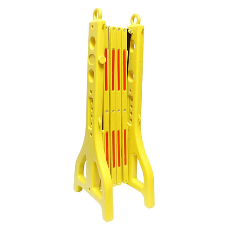 8 Ft Folding Traffic Barrier Fence with Reflectors in a compact, portable form for quick zone blocking
