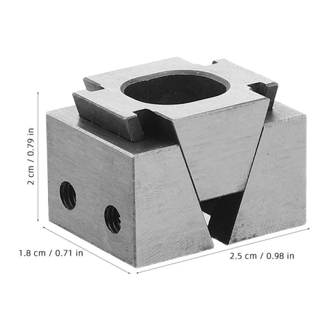 Premium CNC Machining Center Side Clamp With Precision Wedge Stop Block For Milling Operations ensuring accurate positioning, steel and aluminum.