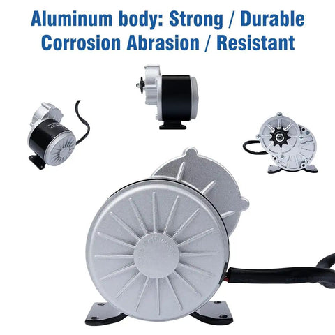24V DC 350W Gear Motor With Permanent Magnet High Torque Low RPM For Wheelchairs Go Karts And Electric Vehicles Model MY1016Z3
