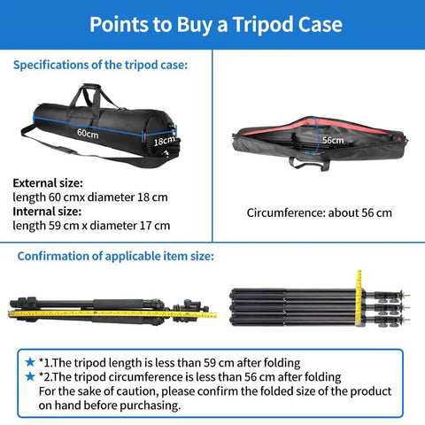 All Around Thick Padded Tripod Carry Case Built Like A Tank Fits Camera Stands Up To Twenty Five Inches specifications and dimensions.