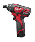 12 Volt Cordless Hex Screwdriver Kit With Two 1.5Ah Batteries, Charger, And Tool Bag, Variable Speed Trigger, side view