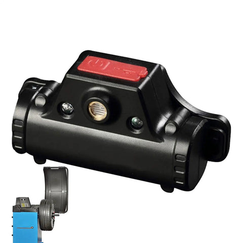Pro Grade Wheel Balancer Locator Featuring Infrared Light Finder, handheld black device for precise lead block placement.