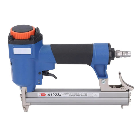 Crafted Tough 20 Gauge Pneumatic Brad Nailer With 10 To 22mm Fasteners And A Damn Smooth 100 Round Magazine side view