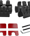Rugged Shotgun Barrel Clamp Mount With Rubber Pads for 12 Gauge Guns, showing components including screws and wrench