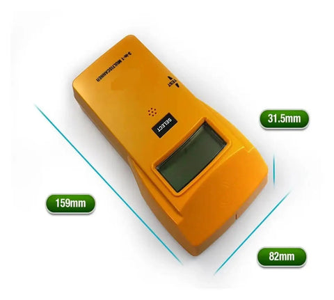 Dead Nuts Accurate Three In One Wall Scanner And Stud Locator with bright LCD screen and dimensions 159mm x 82mm x 31.5mm.
