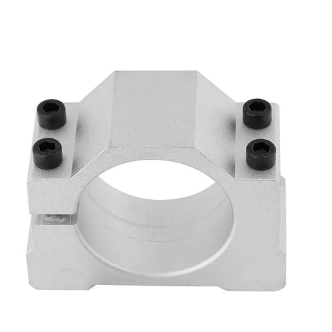 Heavy Duty Spindle Motor Mount Bracket Clamp Cast Aluminum Sturdy Upgrade For Cnc Engraving Machine 52Mm top view with screws
