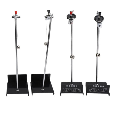 Pendulum Lab Demonstration Tool With Clear Dial For Physics Class, Metal Vibration Pendulum Ball, Stable Base, side view