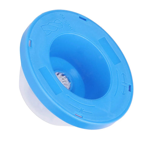 Hassle Free Shockproof Drill Dust Collector Clip Fits 4 To 10mm Bits With Screw Off Clear Cover, blue plastic design.