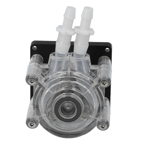 Chiciris 3000Ml Peristaltic Pump Dc24V High Flow Liquid Transfer Metering Unit, clear design with two inlet tubes for precise metering.