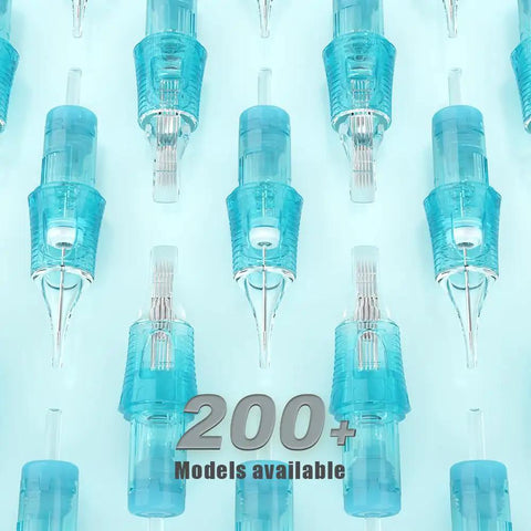 Tattoo Cartridge Needles 0603RLL For Precision Lining And Shading Medical Grade PC Shell With Japanese Stainless Steel Needles, 200+ models