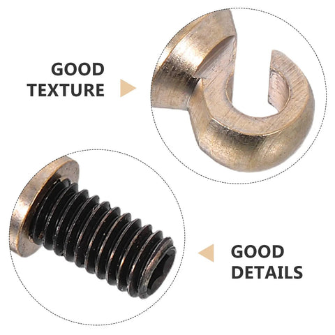 Close-up of Must Have Grandfather Clock Weight And Shell Hook M6 Repair Parts showing metal texture and thread details.