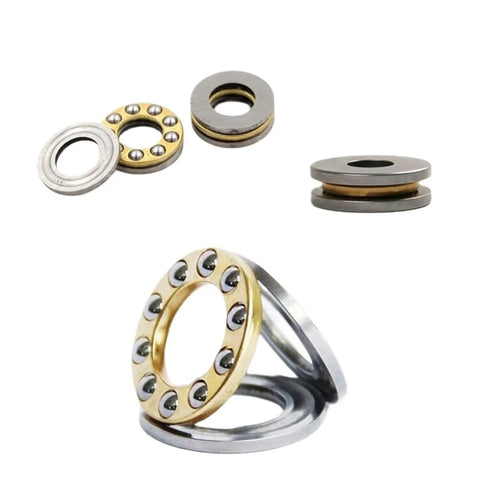 Four Pack Mini Thrust Ball Bearings For 3D Printers 4x10x4mm Axial Bearings In Bearing Steel With Brass Cage