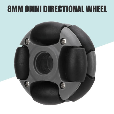 8mm omni directional wheel for robots providing 360° movement and versatility in robotics applications for smooth and precise control.