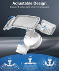 Adjustable design of Three Head LED Motion Sensor Security Light With 40W And 4000 Lumens, 5000K Daylight, IP65 Waterproof