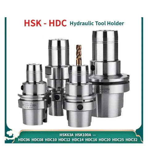 Top Rated Kd Cnc Hsk Hydraulic Tool Holder With Dynamic Balancing For Lathes And Milling Machines Precision Concentricity Clamp Bracket Cylinder Fits Hsk100A Models with various sizes