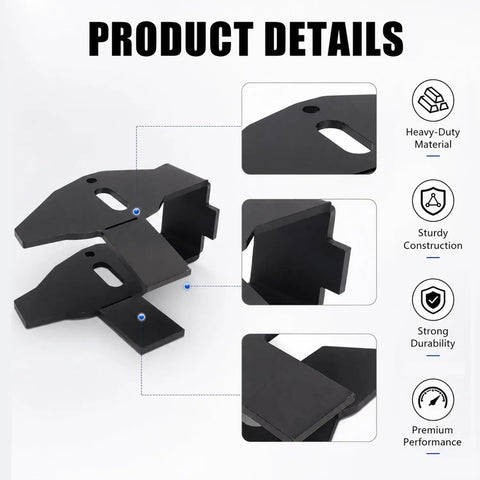 Front Upper Control Arm Mounting Brackets Kit For Chevy Silverado 2500HD And GMC Sierra 2500HD with close-up on heavy-duty steel.