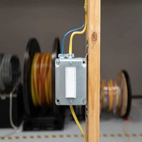 100 Foot 10/2 NM-B Romex Copper Wire With Ground For Dry Location Residential Wiring, SIMpull Jacket entering switch box