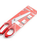 Jobsite Offset Scissors 9.3 Inch Overall Length With All Metal Core Handle Iron Carbide Blade Chrome Plated Steel Loop Handle in package