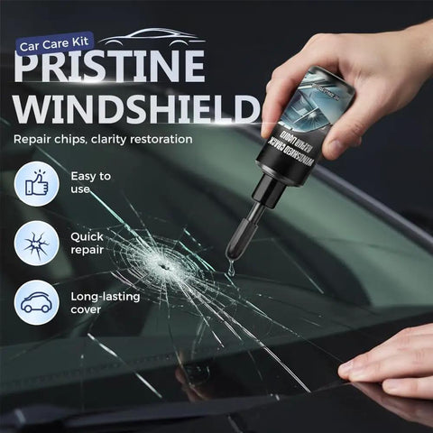 Windshield Crack Repair Kit 3 Pack 2026 Upgrade Quick Fix For Glass Chips And Cracks in use on a car windshield