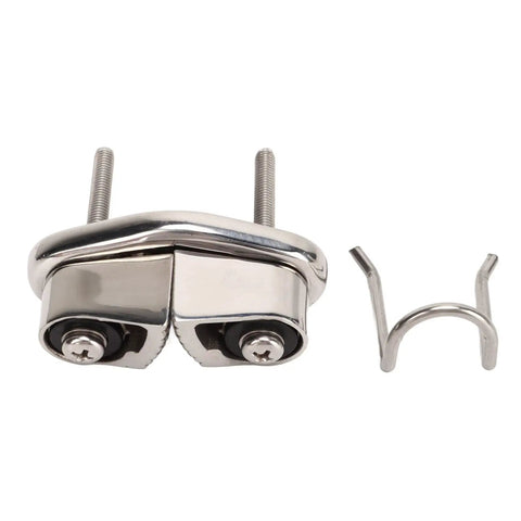 Straight Up Lightweight Stainless Steel Cam Clamps Offering Rock Solid Line Grip With Progressive Teeth And Smooth Polish.