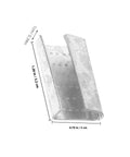 Close-up of Portable Metal Banding Clips And Heavy Duty Strapping Buckle Kit showing 1.26in x 0.79in steel clamp dimensions