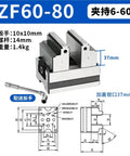 Rock Solid Pneumatic Bench Vise Engineered For Precision Cnc Machining, 10x10mm jaws, 1.4kg, for CNC part holding.