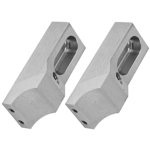 Compact Low Profile CNC Side Clamp Vise Made From Hardened S136H Mold Steel, showing steel jaws and dovetail rail design.