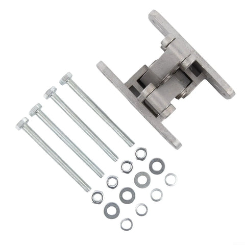 heavy-duty concealed stainless steel hinge with screws and washers