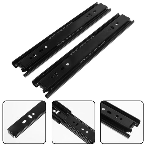 Heavy Duty Drawer Slides 2 Pack Stainless Steel Ball Bearing Sliding Rails For Kitchen Cabinets Smooth Quiet Operation Easy Installation Sleek Modern Design Durable Hardware Built To Last